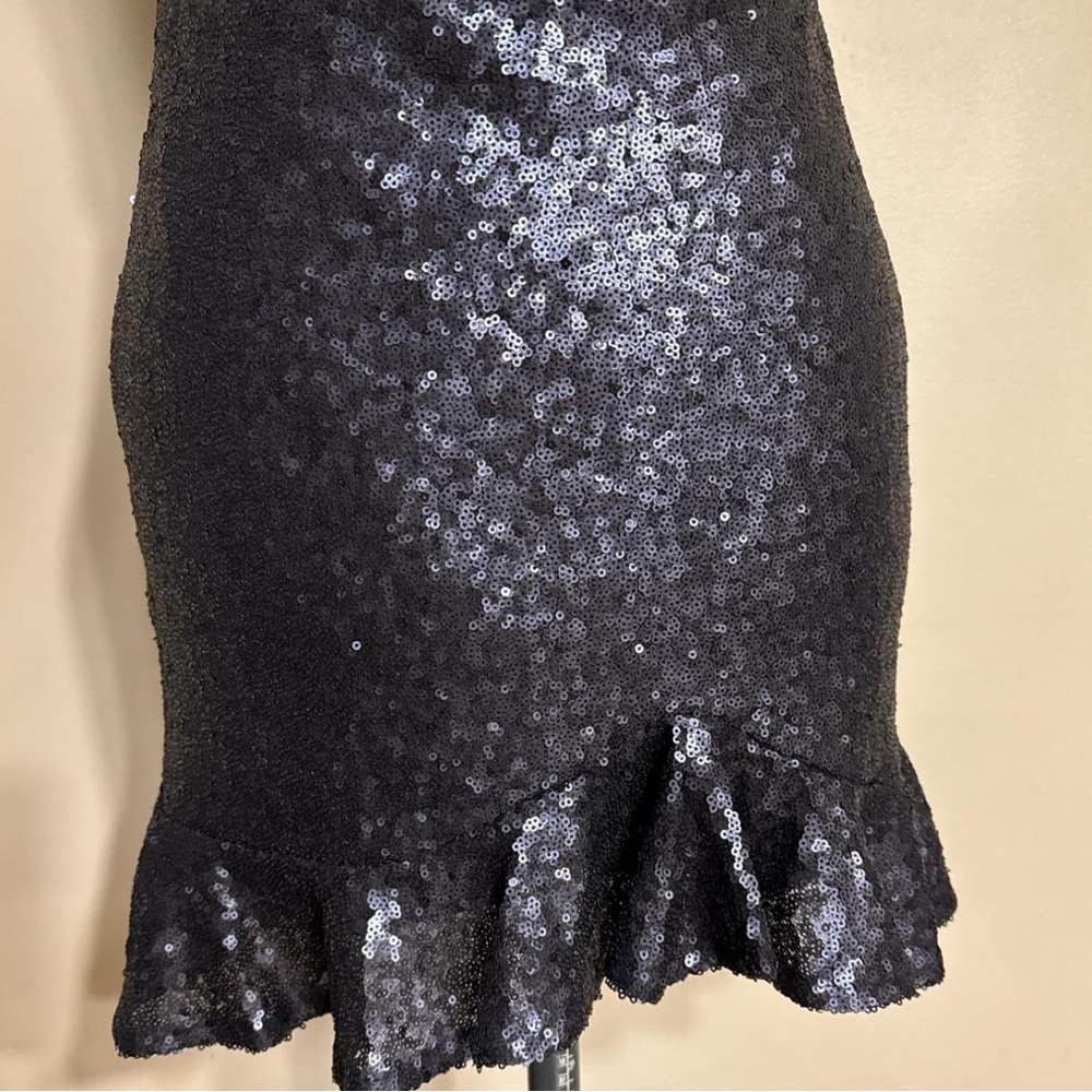 Elegant Sequin Cocktail Mini Dress - Picture 7 of 10